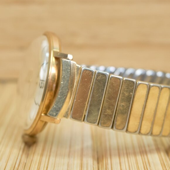 Vintage 60s ELGIN Manual Wind Watch, Gold Tone, Working - Picture 5 of 12